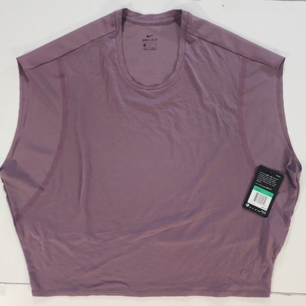 Nike Elevated Sweet Womens Training Tank Top XL Purple Dri-FIT Muscle Shirt 8286